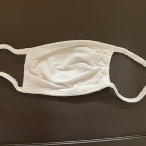 Never worn white face mask